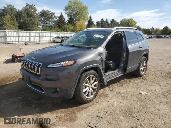 ✅ 2016 Jeep Cherokee Limited • VIN: 1C4PJMDB1GW133985 • Lot: 82148795. Wystawiony na Copart z przebiegiem 143 114 mil. Bezpłatny archiwum sprzedaży aukcyjnych z USA i szczegółowy raport historii pojazdu na DreamBid. Zdjęcie 1.