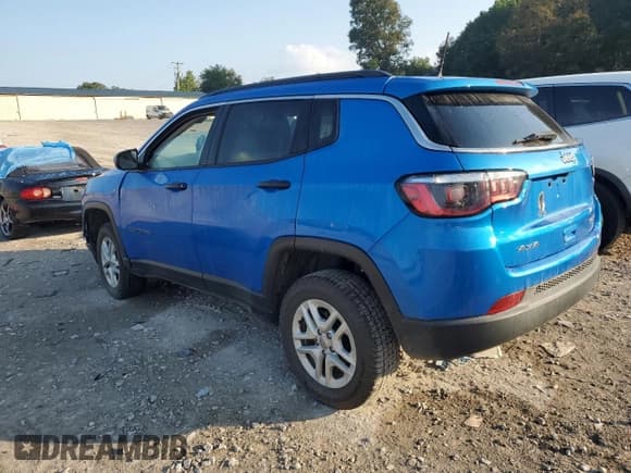 ✅ 2021 Jeep Compass Sport • VIN: 3C4NJDAB1MT601386 • Лот: 80851585. Опубликован ранее на Copart с пробегом 72 397 миль. Бесплатный доступ к архиву аукционных продаж из США и подробный отчёт об истории автомобиля на DreamBid. Изображение 2.