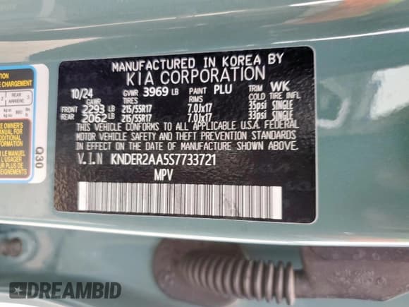 ✅ 2025 Kia Seltos EX • VIN: KNDER2AA5S7733721 • Lot: 80829005. Listed on Copart with 7,202 mi. Free auction sales archive from the USA and detailed vehicle history report at DreamBid. Image 14.