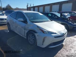 2020 Toyota Prius LE with VIN JTDL9RFU5L3014612, listed as a IAAI auction lot 41366027 with 50,153 mi miles and . Bid and sale history available at DreamBid. Image 1.