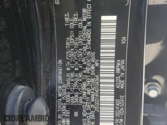 2004 Toyota Highlander с VIN JTEGD21A940104364, выставлен на аукционе Copart как лот 81257015 с пробегом 113 971 миль миль и Списание • Salvage title. История ставок и продаж доступна на DreamBid. Изображение 13.