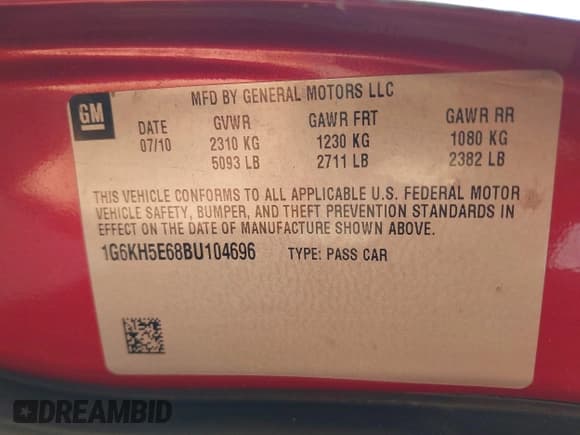 ✅ 2011 Cadillac DTS Premium Collection • VIN: 1G6KH5E68BU104696 • Lot: 43313726. Wystawiony na IAAI z przebiegiem 218 128 mil. Bezpłatny archiwum sprzedaży aukcyjnych z USA i szczegółowy raport historii pojazdu na DreamBid. Zdjęcie 9.