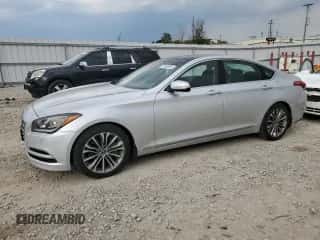 2015 Hyundai Genesis 3.8L with VIN KMHGN4JE8FU094076, listed as a Copart auction lot 70965694 with 90,767 mi miles and Clean title. Bid and sale history available at DreamBid. Image 1.