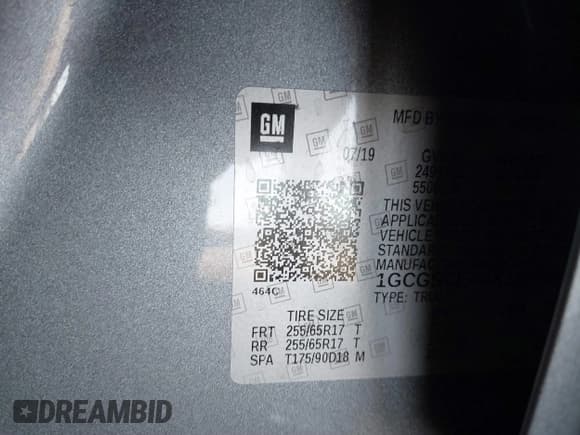 ✅ 2019 Chevrolet Colorado 2WD LT • VIN: 1GCGSCEAXK1359591 • Lot: 41713349. Listed on IAAI with 87,192 mi. Free auction sales archive from the USA and detailed vehicle history report at DreamBid. Image 9.