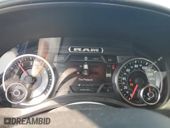 2019 Ram 1500 Big Horn с VIN 1C6SRFFT7KN842107, выставлен на аукционе Copart как лот 80123305 с пробегом 59 705 миль миль и Списание • Salvage title. История ставок и продаж доступна на DreamBid. Изображение 9.