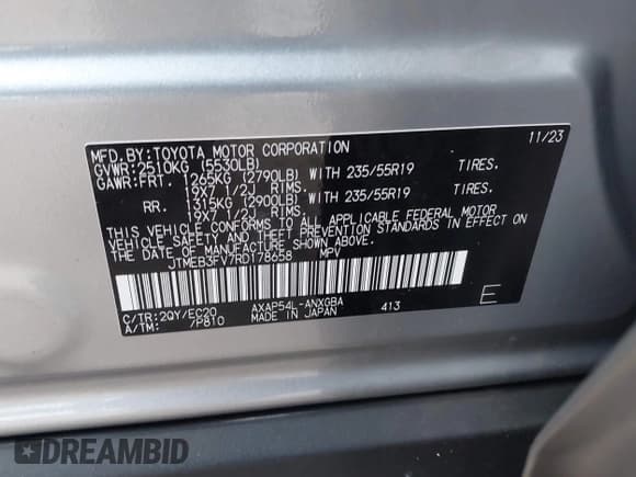 ✅ 2024 Toyota RAV4 XSE • VIN: JTMEB3FV7RD178658 • Lot: 43491025. Wystawiony na IAAI z przebiegiem 15 346 mil. Bezpłatny archiwum sprzedaży aukcyjnych z USA i szczegółowy raport historii pojazdu na DreamBid. Zdjęcie 9.