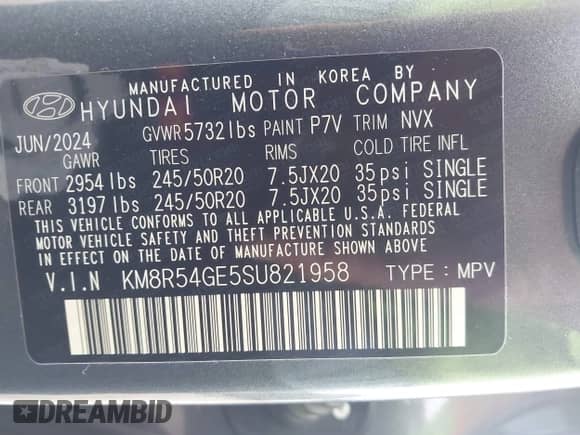 ✅ 2025 Hyundai Palisade Limited • VIN: KM8R54GE5SU821958 • Лот: 42140186. Размещён на IAAI с пробегом 7 663 миль миль. Получите бесплатный доступ к архиву аукционных продаж из США и посмотрите подробный отчёт об истории автомобиля на DreamBid. Изображение 9.