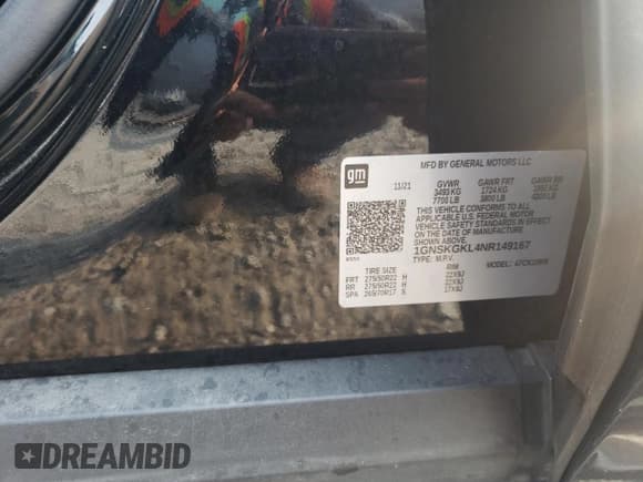 ✅ 2022 Chevrolet Suburban High Country • VIN: 1GNSKGKL4NR149167 • Lot: 70810774. Wystawiony na Copart z przebiegiem 54 817 mil. Bezpłatny archiwum sprzedaży aukcyjnych z USA i szczegółowy raport historii pojazdu na DreamBid. Zdjęcie 14.