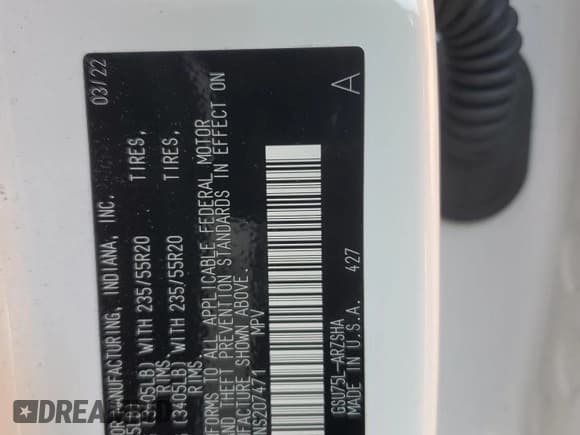 ✅ 2022 Toyota Highlander XSE • VIN: 5TDLZRBH0NS207471 • Lot: 86249135. Listed on Copart with 14,300 mi. Free auction sales archive from the USA and detailed vehicle history report at DreamBid. Image 13.