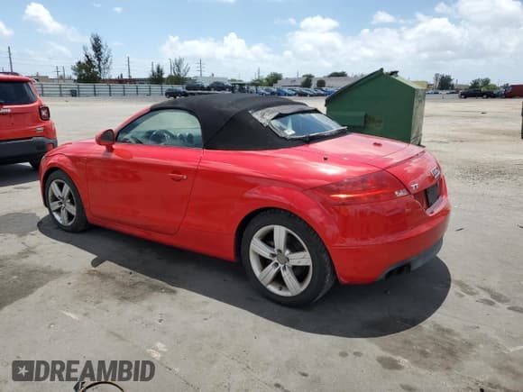 ✅ 2008 Audi TT 2.0T • VIN: TRUMF38J981025716 • Lot: 54651405. Listed on Copart with 125,811 mi. Free auction sales archive from the USA and detailed vehicle history report at DreamBid. Image 2.