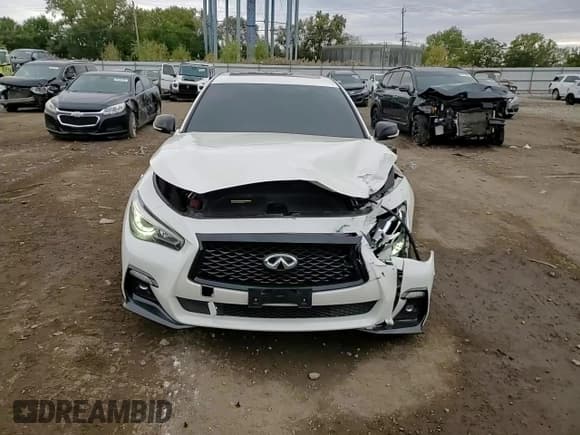 ✅ 2019 Infiniti Q50 Red Sport 400 • VIN: JN1FV7AR8KM830077 • Lot: 82475955. Listed on Copart with 62,191 mi. Free auction sales archive from the USA and detailed vehicle history report at DreamBid. Image 13.