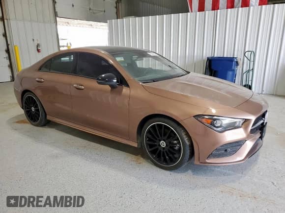2023 Mercedes-Benz CLA 250 with VIN W1K5J4GB7PN421718, listed as a Copart auction lot 60920855 with 22,263 mi miles and Clean title. Bid and sale history available at DreamBid. Image 4.