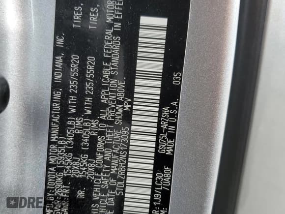 ✅ 2022 Toyota Highlander XSE • VIN: 5TDLZRBH2NS173095 • Lot: 70423385. Listed on Copart with 24,099 mi. Free auction sales archive from the USA and detailed vehicle history report at DreamBid. Image 14.