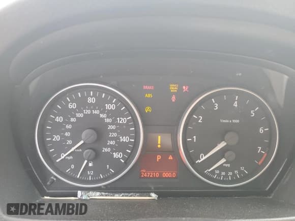 ✅ 2007 BMW 3 Series 328i • VIN: WBAVA33587PV63534 • Lot: 60563035. Listed on Copart with 247,210 mi. Free auction sales archive from the USA and detailed vehicle history report at DreamBid. Image 9.