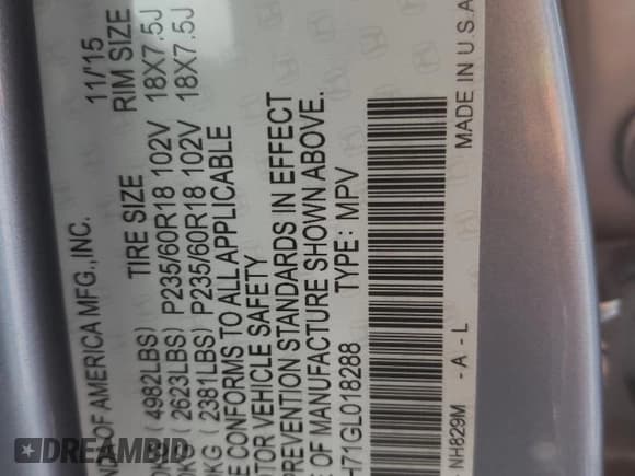 ✅ 2016 Acura RDX Advance • VIN: 5J8TB4H71GL018288 • Lot: 83831775. Wystawiony na Copart z przebiegiem 130 244 mil. Bezpłatny archiwum sprzedaży aukcyjnych z USA i szczegółowy raport historii pojazdu na DreamBid. Zdjęcie 13.