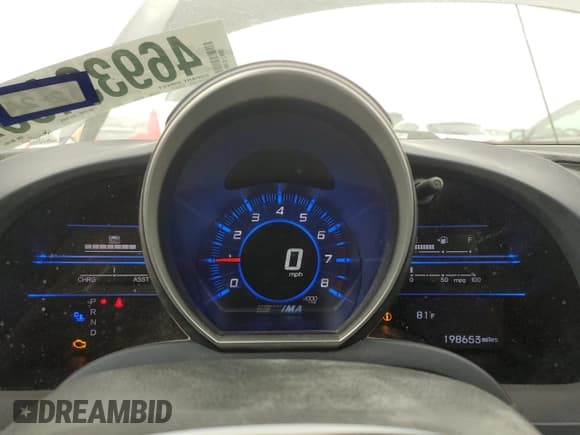 ✅ 2012 Honda CR-Z • VIN: JHMZF1D48CS001008 • Lot: 46933435. Listed on Copart with 198,653 mi. Free auction sales archive from the USA and detailed vehicle history report at DreamBid. Image 9.