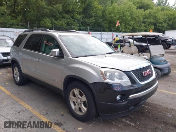 ✅ 2008 GMC Acadia SLT1 • VIN: 1GKEV23718J246965 • Lot: 42974259. Wystawiony na IAAI z przebiegiem 171 570 mil. Bezpłatny archiwum sprzedaży aukcyjnych z USA i szczegółowy raport historii pojazdu na DreamBid. Zdjęcie 1.