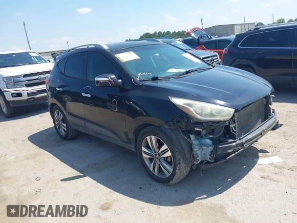 ✅ 2015 Hyundai Tucson SE • VIN: KM8JU3AG6FU117715 • Lot: 43180706. Listed on IAAI with 121,250 mi. Free auction sales archive from the USA and detailed vehicle history report at DreamBid. Image 1.