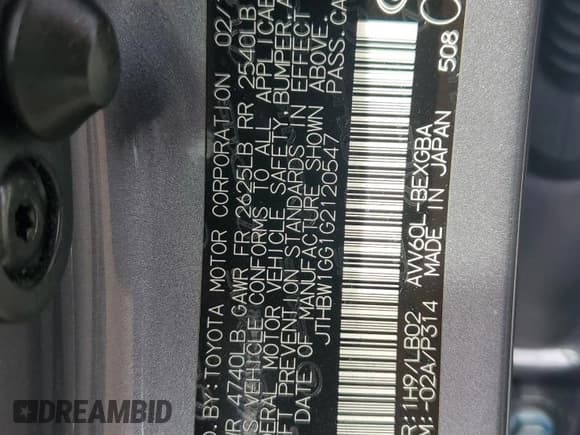 ✅ 2016 Lexus ES 300h • VIN: JTHBW1GG1G2120547 • Lot: 93053945. Wystawiony na Copart z przebiegiem 126 867 mil. Bezpłatny archiwum sprzedaży aukcyjnych z USA i szczegółowy raport historii pojazdu na DreamBid. Zdjęcie 13.