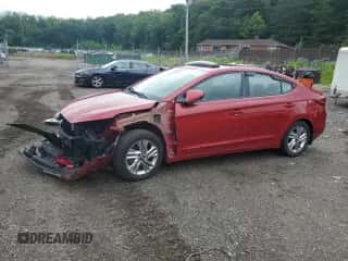 2019 Hyundai Elantra Limited with VIN KMHD84LF0KU785662, listed as a Copart auction lot 59732165 with 36,766 mi miles and Salvage title. Bid and sale history available at DreamBid. Image 1.