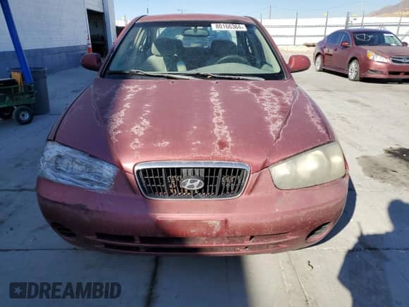 2002 Hyundai Elantra GLS z VIN KMHDN45DX2U423195, wystawiony jako Copart lot #80166384 z przebiegiem 177 409 mil mil oraz Czysty tytuł • Clean title. Historia ofert i sprzedaży dostępna na DreamBid. Obrazek 5.