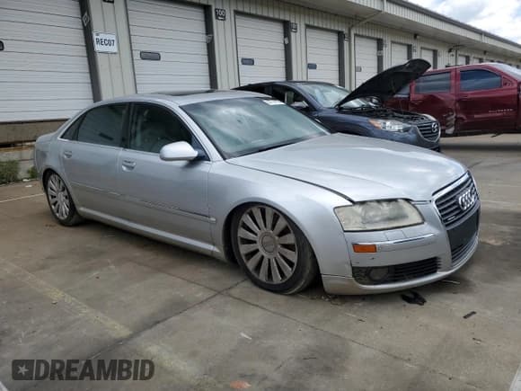 ✅ 2006 Audi A8 4.2L • VIN: WAUML44E26N004694 • Lot: 57714175. Listed on Copart with Not provided. Free auction sales archive from the USA and detailed vehicle history report at DreamBid. Image 4.