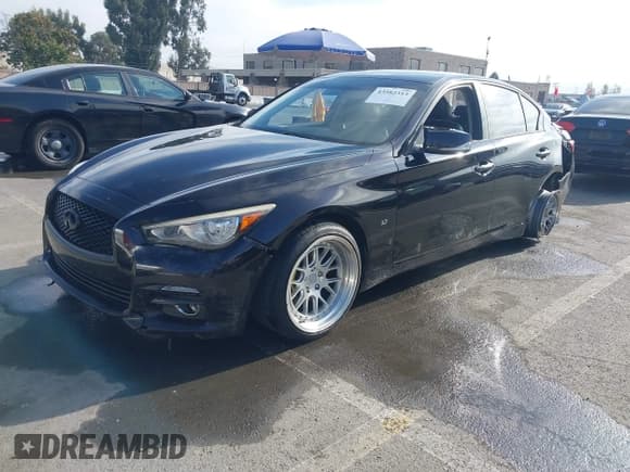 ✅ 2015 Infiniti Q50 Premium • VIN: JN1BV7AP2FM353956 • Lot: 43582313. Listed on IAAI with 123,573 mi. Free auction sales archive from the USA and detailed vehicle history report at DreamBid. Image 2.