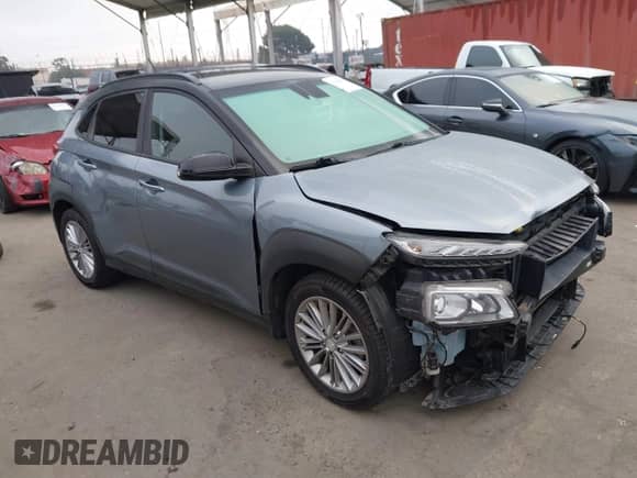 2019 Hyundai Kona SEL z VIN KM8K22AA9KU330507, wystawiony jako IAAI lot #43289607 z przebiegiem 41 885 mil mil oraz . Historia ofert i sprzedaży dostępna na DreamBid. Obrazek 1.
