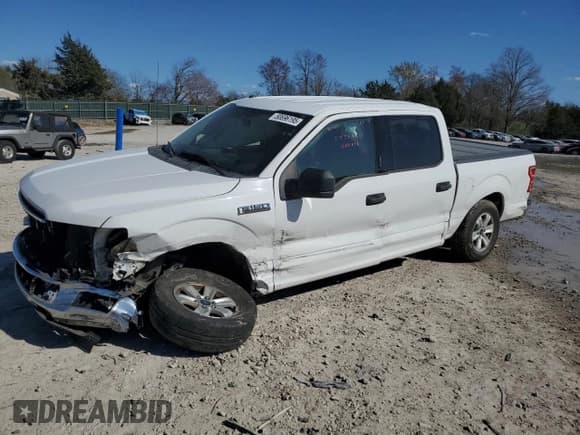 ✅ 2018 Ford F-150 XL • VIN: 1FTEW1CB2JFD14982 • Lot: 50696195. Listed on Copart with 234,409 mi. Free auction sales archive from the USA and detailed vehicle history report at DreamBid. Image 1.