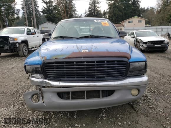 ✅ 1999 Dodge Dakota SLT • VIN: 1B7GL22X5XS207736 • Lot: 42440975. Wystawiony na Copart z przebiegiem 194 001 mil. Bezpłatny archiwum sprzedaży aukcyjnych z USA i szczegółowy raport historii pojazdu na DreamBid. Zdjęcie 5.