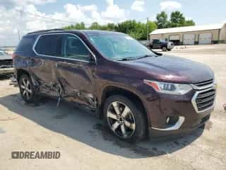 2019 Chevrolet Traverse LT z VIN 1GNERHKW5KJ147043, wystawiony jako Copart lot #62387495 z przebiegiem 111 427 mil mil oraz Szkoda całkowita • Salvage title. Historia ofert i sprzedaży dostępna na DreamBid. Obrazek 4.