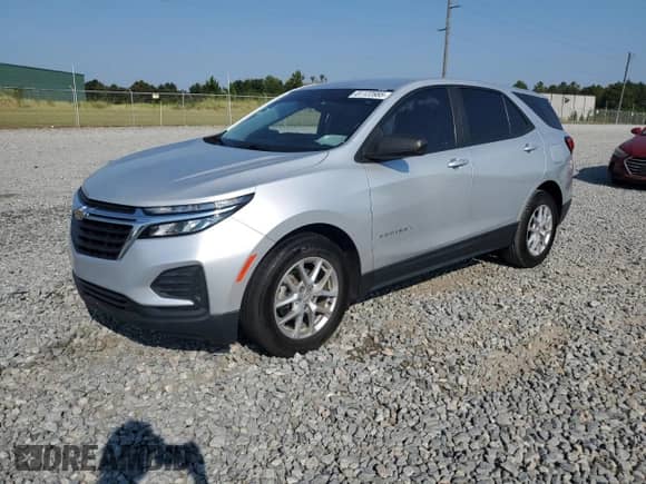 2022 Chevrolet Equinox LS with VIN 2GNAXHEV3N6101736, listed as a Copart auction lot 81122685 with 48,190 mi miles and Salvage title. Bid and sale history available at DreamBid. Image 1.