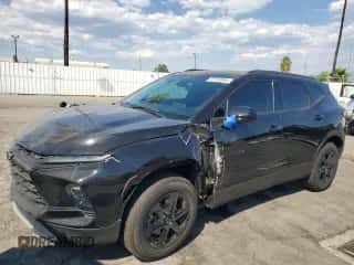 2023 Chevrolet Blazer LT with VIN 3GNKBCR42PS198441, listed as a Copart auction lot 69799984 with 9,596 mi miles and Salvage title. Bid and sale history available at DreamBid. Image 1.