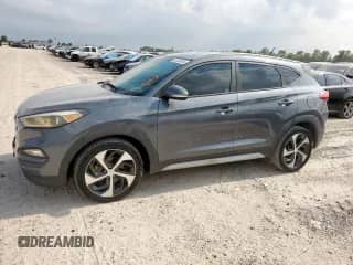 2017 Hyundai Tucson Night Edition with VIN KM8J3CA2XHU498916, listed as a Copart auction lot 65388945 with 143,592 mi miles and Clean title. Bid and sale history available at DreamBid. Image 1.