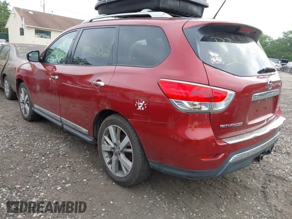 ✅ 2014 Nissan Pathfinder Platinum • VIN: 5N1AR2MM0EC666232 • Lot: 42620265. Listed on IAAI with Not provided. Free auction sales archive from the USA and detailed vehicle history report at DreamBid. Image 3.