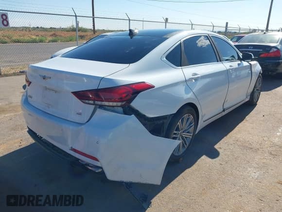 ✅ 2018 Genesis G80 3.8L • VIN: KMHGN4JE9JU226030 • Lot: 43046643. Listed on IAAI with Not provided. Free auction sales archive from the USA and detailed vehicle history report at DreamBid. Image 4.