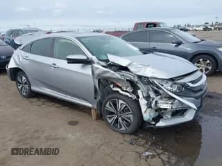 ✅ 2018 Honda Civic EX-L • VIN: JHMFC1F87JX020497 • Лот: 41718094. Опубликован ранее на IAAI с пробегом 77 426 миль. Бесплатный доступ к архиву аукционных продаж из США и подробный отчёт об истории автомобиля на DreamBid. Изображение 1.