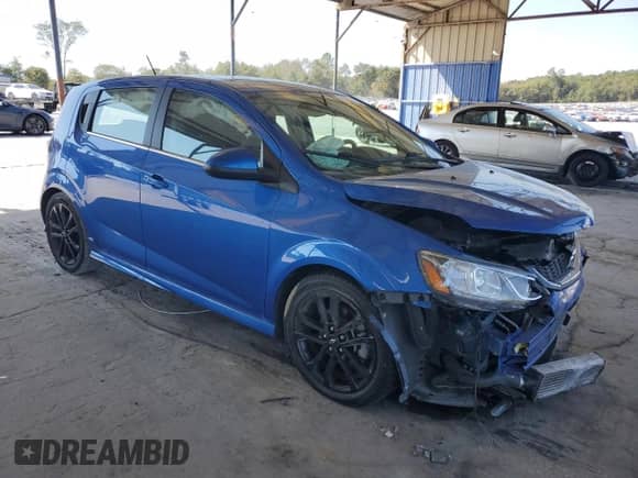 2020 Chevrolet Sonic Premier with VIN 1G1JF6SB6L4103398, listed as a Copart auction lot 75131904 with 45,371 mi miles and Salvage title. Bid and sale history available at DreamBid. Image 4.