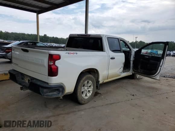 2022 Chevrolet Silverado 1500 Work Truck with VIN 1GCPDAEK5NZ622423, listed as a Copart auction lot 70894445 with Not provided miles and Salvage title. Bid and sale history available at DreamBid. Image 3.