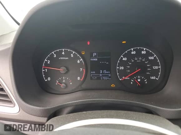 2022 Hyundai Accent SEL z VIN 3KPC24A67NE180447, wystawiony jako Copart lot #59163214 z przebiegiem 57 554 mil mil oraz Szkoda całkowita • Salvage title. Historia ofert i sprzedaży dostępna na DreamBid. Obrazek 9.