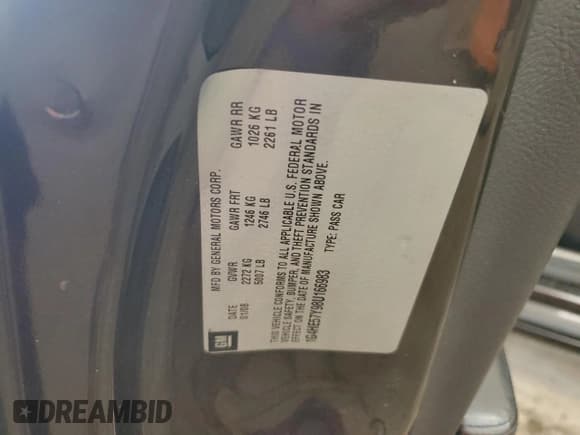 ✅ 2008 Buick Lucerne CXS • VIN: 1G4HE57Y98U166983 • Lot: 67600745. Listed on Copart with 160,148 mi. Free auction sales archive from the USA and detailed vehicle history report at DreamBid. Image 12.