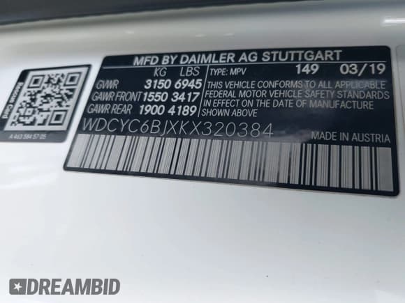 ✅ 2019 Mercedes-Benz G 550 • VIN: WDCYC6BJXKX320384 • Лот: 42894937. Опубликован ранее на IAAI с пробегом 70 884 миль. Бесплатный доступ к архиву аукционных продаж из США и подробный отчёт об истории автомобиля на DreamBid. Изображение 9.