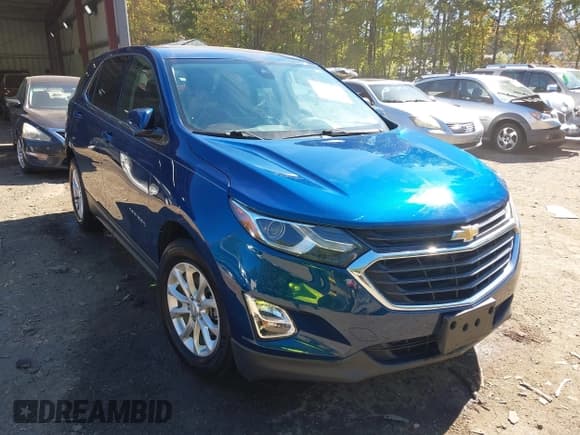 ✅ 2020 Chevrolet Equinox LT • VIN: 2GNAXJEV5L6153020 • Lot: 43486682. Listed on IAAI with 66,378 mi. Free auction sales archive from the USA and detailed vehicle history report at DreamBid. Image 1.