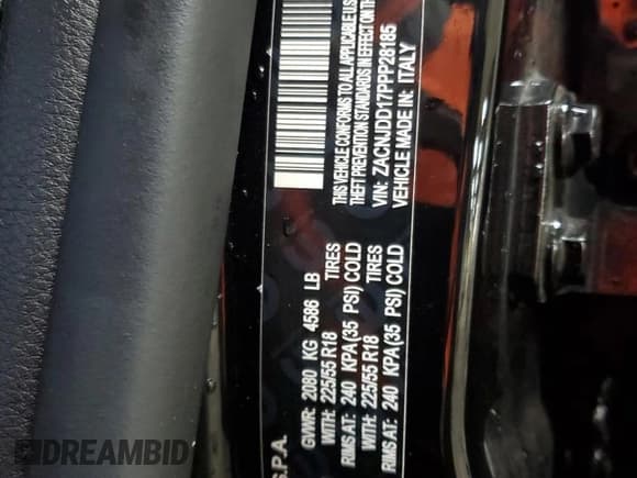 ✅ 2023 Jeep Renegade Limited • VIN: ZACNJDD17PPP28185 • Лот: 84398634. Опубликован ранее на Copart с пробегом 23 742 миль. Бесплатный доступ к архиву аукционных продаж из США и подробный отчёт об истории автомобиля на DreamBid. Изображение 14.