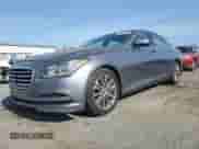 2015 Hyundai Genesis 3.8L z VIN KMHGN4JE8FU086141, wystawiony jako Copart lot #77442744 z przebiegiem 134 477 mil mil oraz Szkoda całkowita • Salvage title. Historia ofert i sprzedaży dostępna na DreamBid. Obrazek 1.