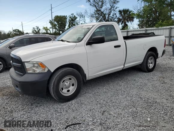 ✅ 2019 Ram 1500 Tradesman • VIN: 3C6JR6DGXKG503870 • Lot: 60466935. Listed on Copart with 189,627 mi. Free auction sales archive from the USA and detailed vehicle history report at DreamBid. Image 1.