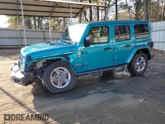 ✅ 2020 Jeep Wrangler Unlimited Sahara Altitude • VIN: 1C4HJXEG2LW252672 • Lot: 44195175. Listed on Copart with 58,555 mi. Free auction sales archive from the USA and detailed vehicle history report at DreamBid. Image 1.