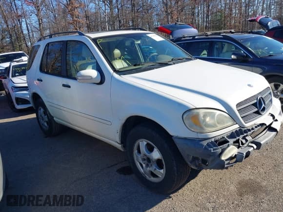 ✅ 2003 Mercedes-Benz M 320 • VIN: 4JGAB54E83A390406 • Lot: 43745134. Listed on IAAI with 196,607 mi. Free auction sales archive from the USA and detailed vehicle history report at DreamBid. Image 1.