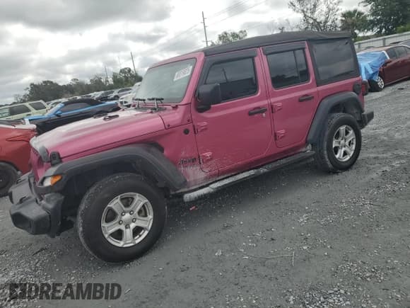 ✅ 2021 Jeep Wrangler Unlimited Sport S • VIN: 1C4HJXDG7MW868760 • Lot: 80019825. Wystawiony na Copart z przebiegiem 61 405 mil. Bezpłatny archiwum sprzedaży aukcyjnych z USA i szczegółowy raport historii pojazdu na DreamBid. Zdjęcie 1.