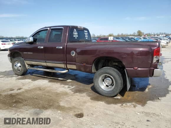 2005 Dodge 3500 SLT z VIN 3D7MS48C15G701608, wystawiony jako Copart lot #51265685 z przebiegiem 277 237 mil mil oraz Szkoda całkowita • Salvage title. Historia ofert i sprzedaży dostępna na DreamBid. Obrazek 2.